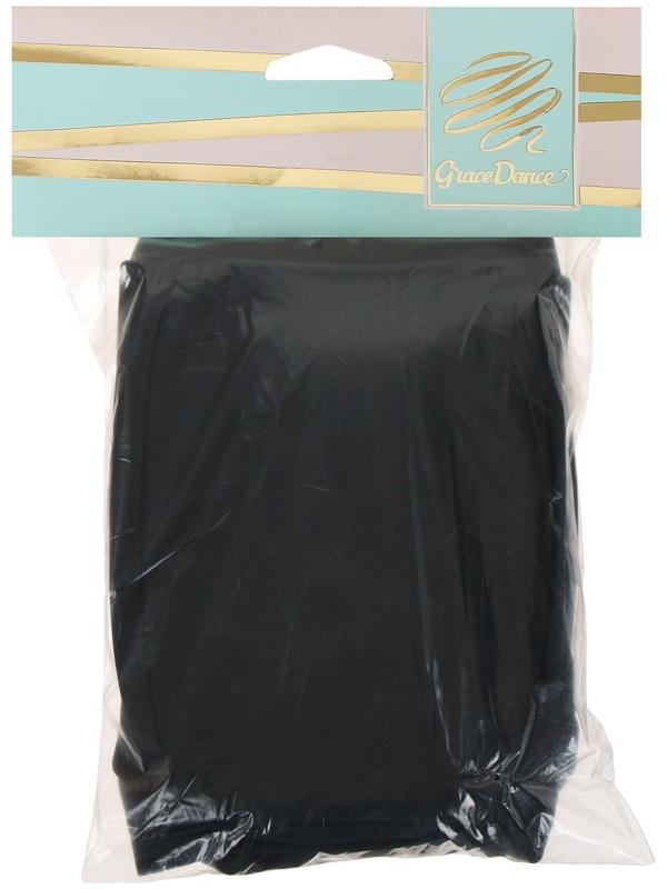 Наколенники для гимнастики и танцев с уплотнителем, лайкра, р. M (11-14 лет), цвет чёрный