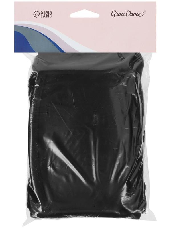 Наколенники для гимнастики и танцев с уплотнителем, лайкра, р. M (11-14 лет), цвет чёрный