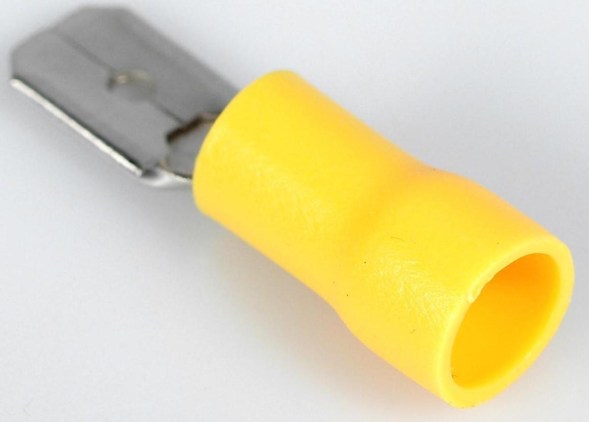 Наконечник плоский с кембриком 6 мм, фасовка 50 шт