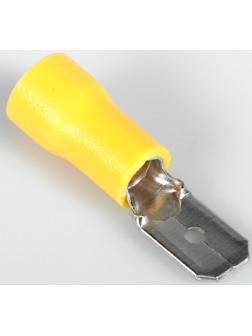 Наконечник плоский с кембриком 6 мм, фасовка 50 шт