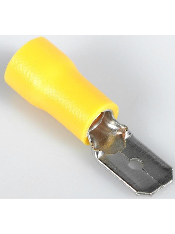 Наконечник плоский с кембриком 6 мм, фасовка 50 шт