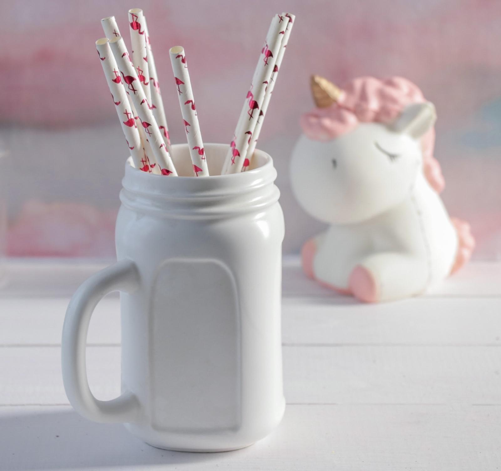 Трубочка для коктейля «Фламинго», набор 12 шт.