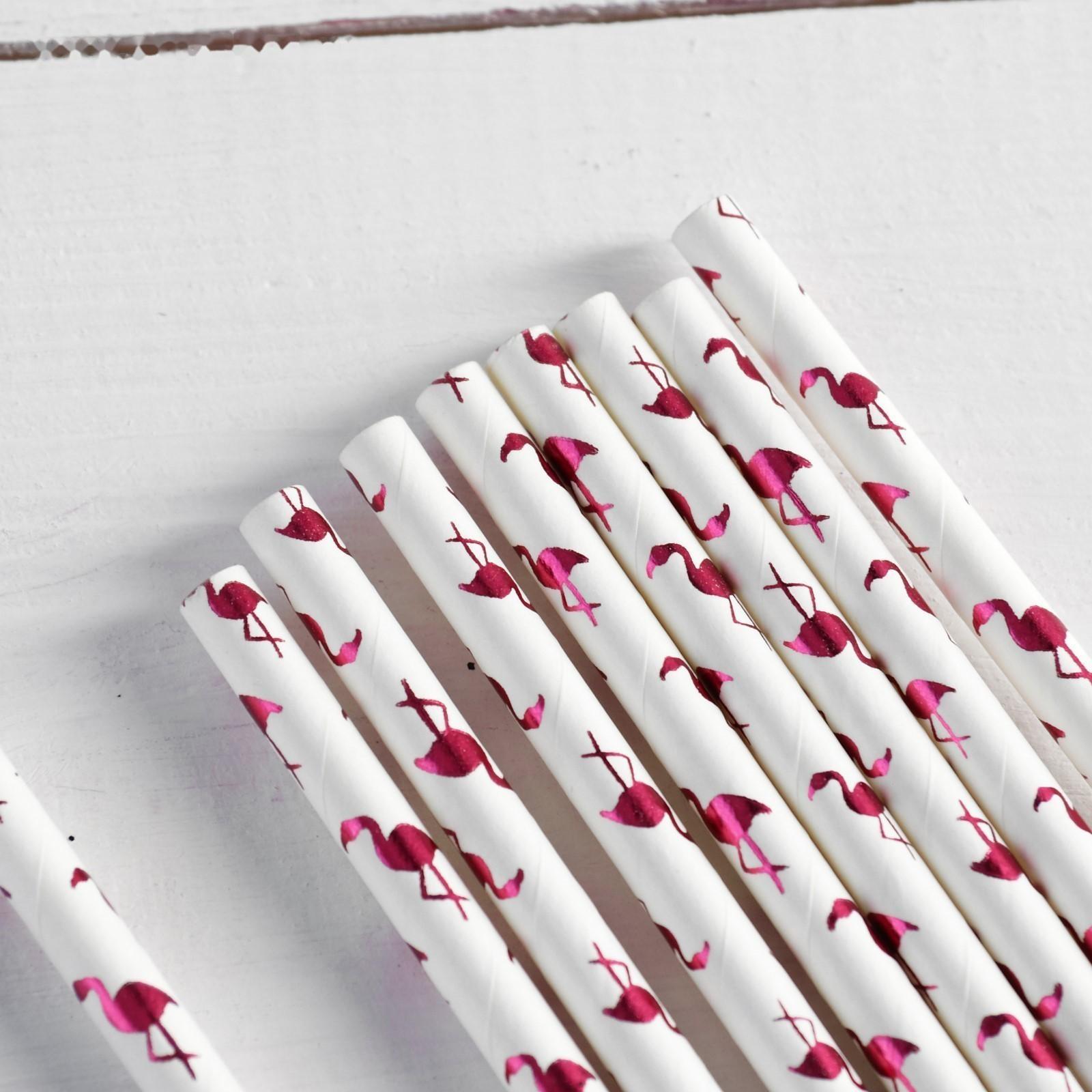 Трубочка для коктейля «Фламинго», набор 12 шт.