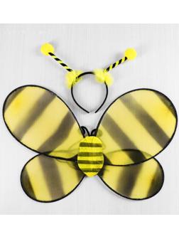 Карнавальный набор «Пчёлка», 2 предмета: ободок, крылья