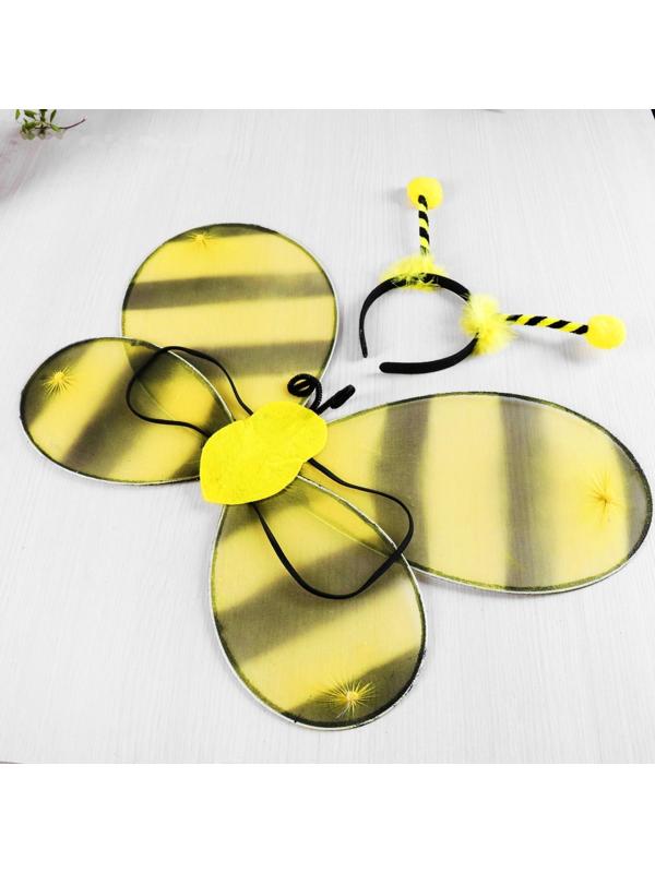 Карнавальный набор «Пчёлка», 2 предмета: ободок, крылья