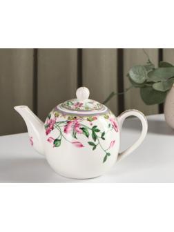 Чайник фарфоровый заварочный «Бланко», 800 мл, цвет белый