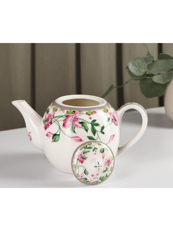 Чайник фарфоровый заварочный «Бланко», 800 мл, цвет белый