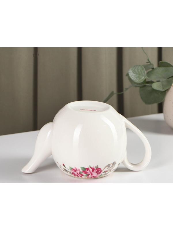 Чайник фарфоровый заварочный «Аделин», 800 мл, цвет белый