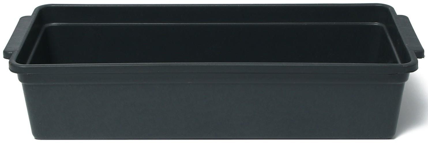 Ящик для рассады, 45 × 20 × 10 см, с ручками, 5 л, чёрный, «Урожай-6»