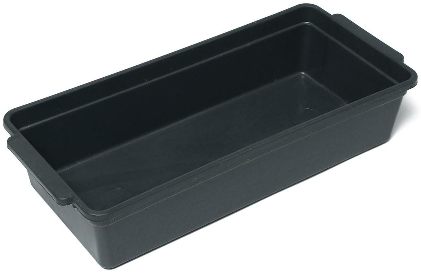 Ящик для рассады, 45 × 20 × 10 см, с ручками, 5 л, чёрный, «Урожай-6»