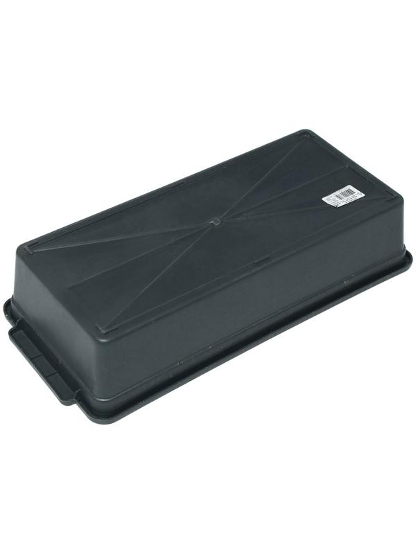 Ящик для рассады, 45 × 20 × 10 см, с ручками, 5 л, чёрный, «Урожай-6»