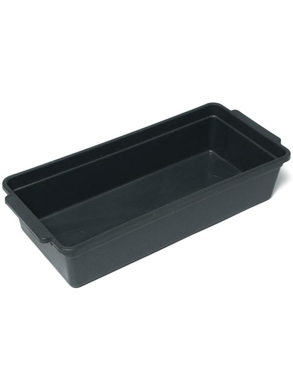 Ящик для рассады, 45 × 20 × 10 см, с ручками, 5 л, чёрный, «Урожай-6»