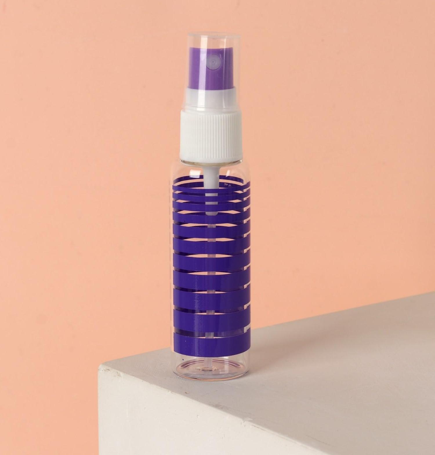 Флакон для парфюма «Полоски», с распылителем, 35 мл, цвет МИКС