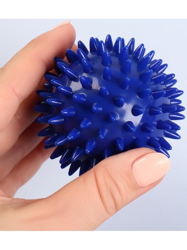 Массажный мяч универсальный, картонная коробка, d = 6,5 см, цвет синий