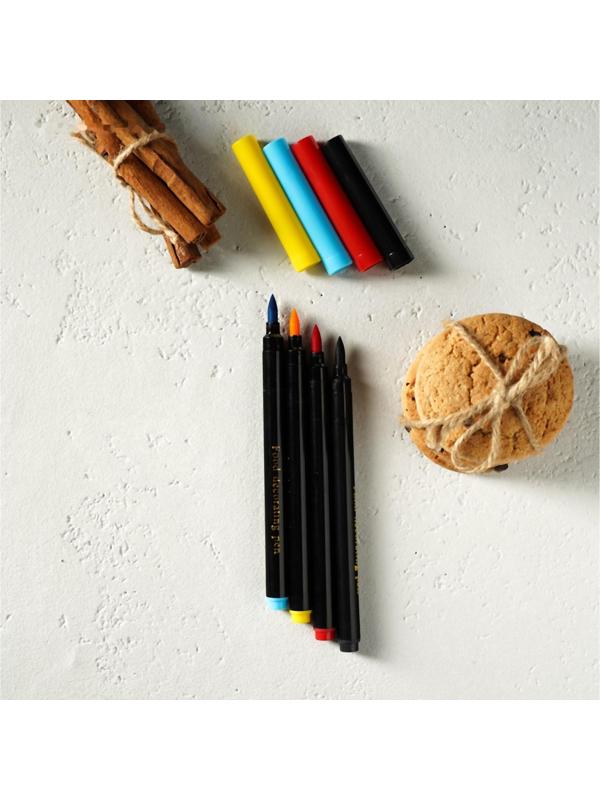 Набор маркеров для украшения десертов, 17 см, 4 шт, разноцветные