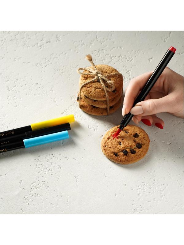 Набор маркеров для украшения десертов, 17 см, 4 шт, разноцветные