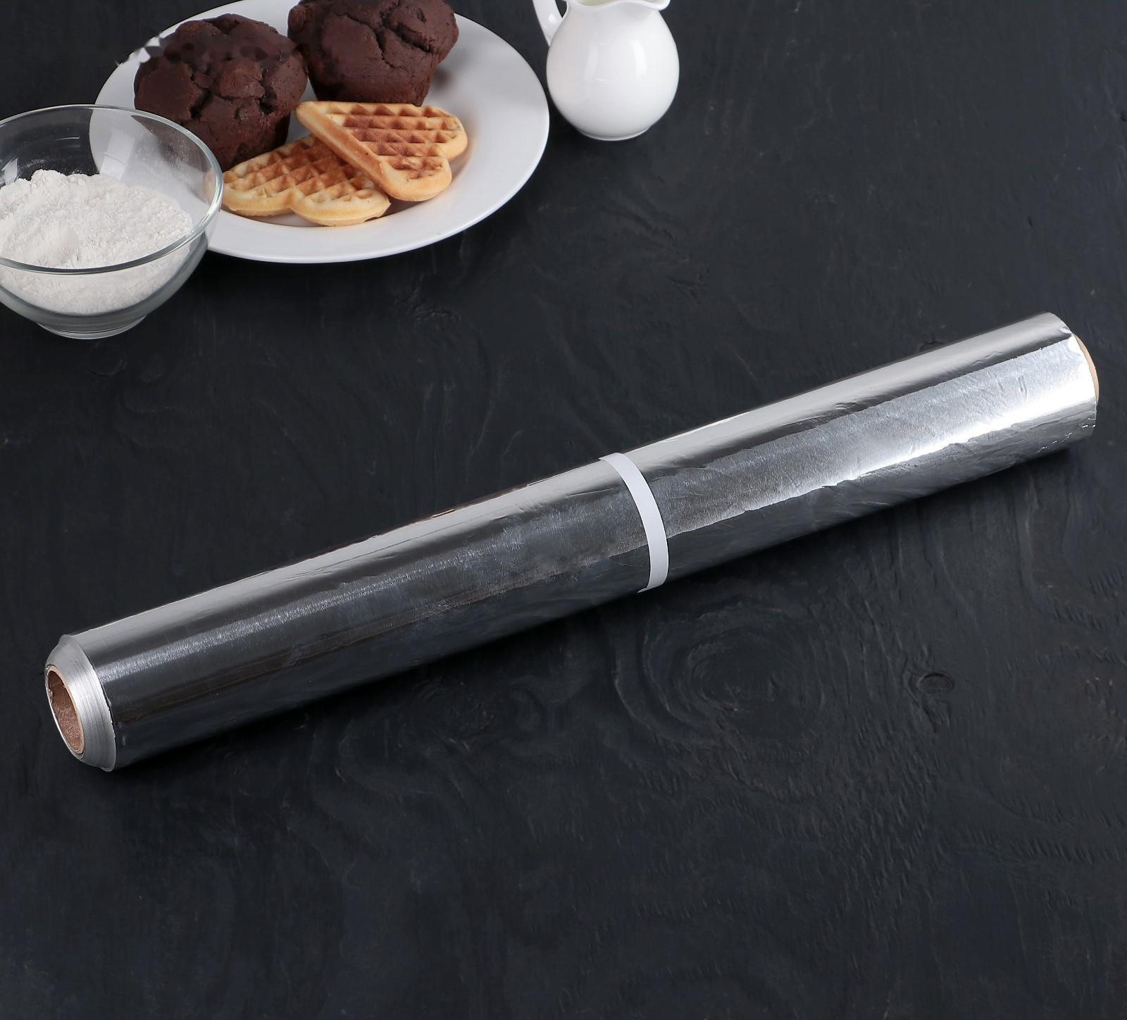 Фольга алюминиевая 44 см х 100 м 