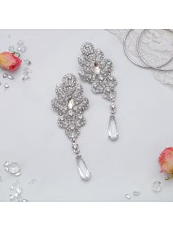 Серьги со стразами 