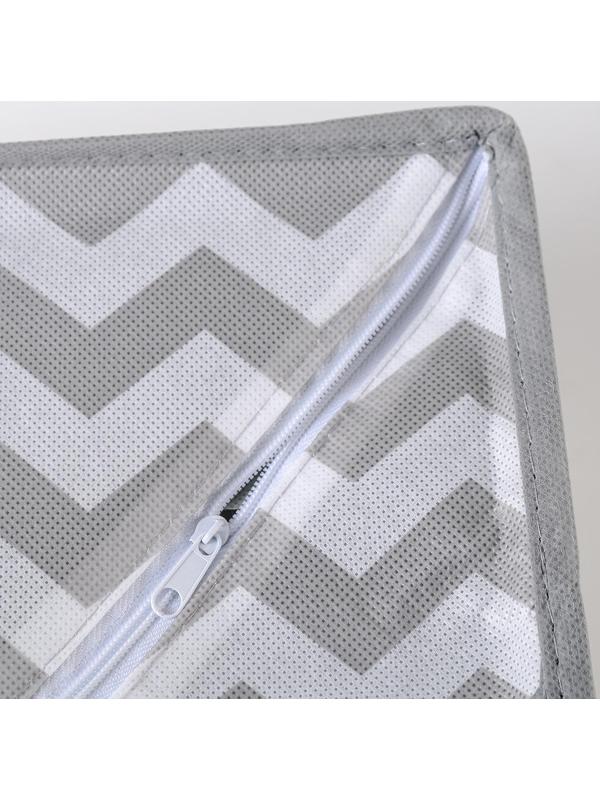 Органайзер для хранения белья «Зигзаг», 8 отделений, 32×24×12 см, цвет серый