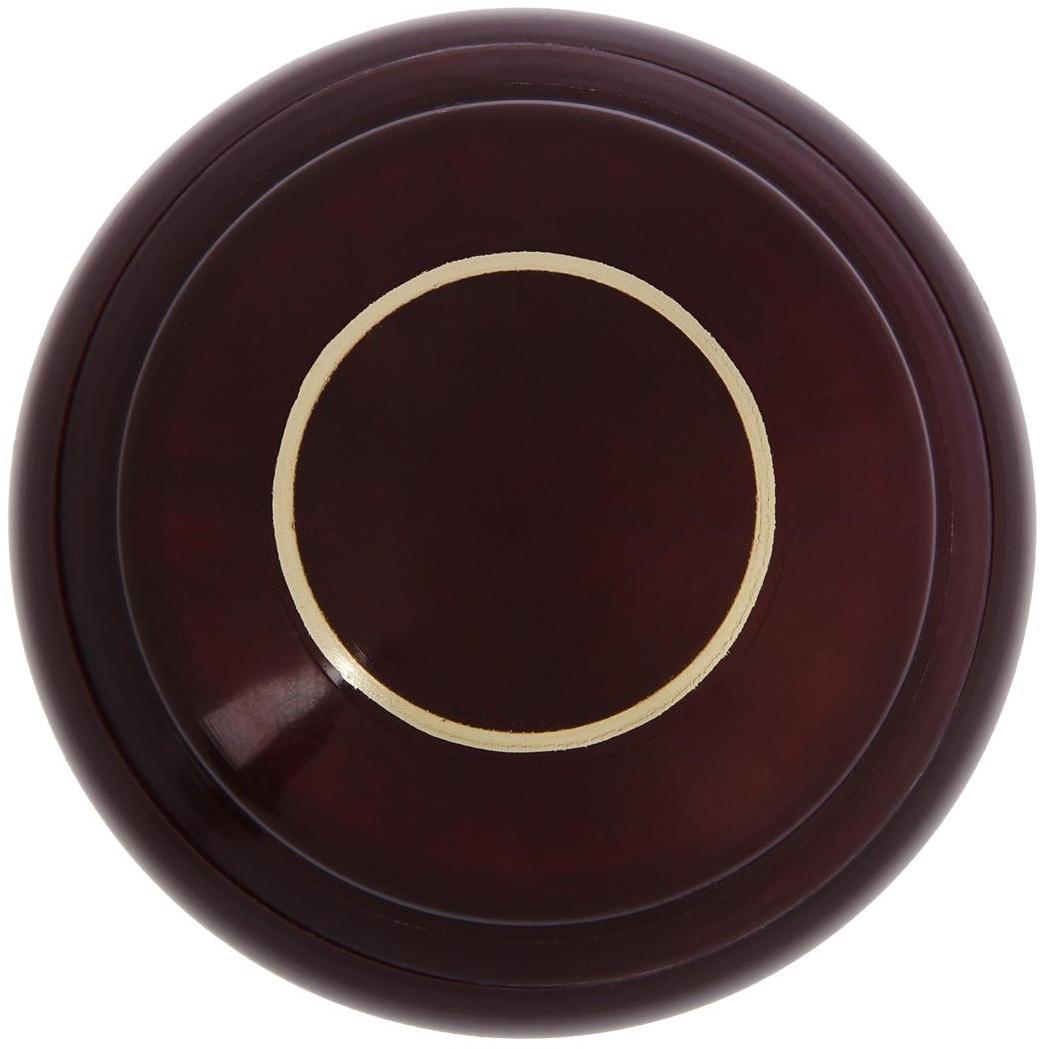 Ручка дверная пластмассовая, d=70, цвет вишня с узором