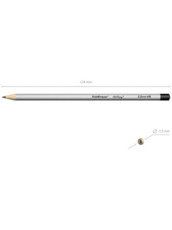 Набор карандашей чернографитных разной твердости 6 штук ErichKrause