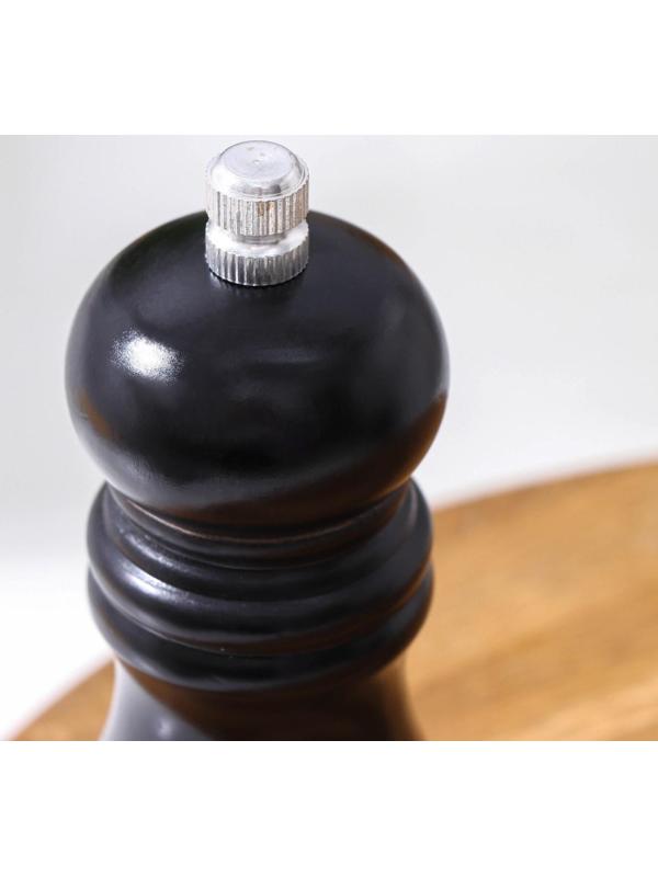 Мельница для специй Доляна, 13×4,5 см, металлический механизм, цвет чёрное дерево