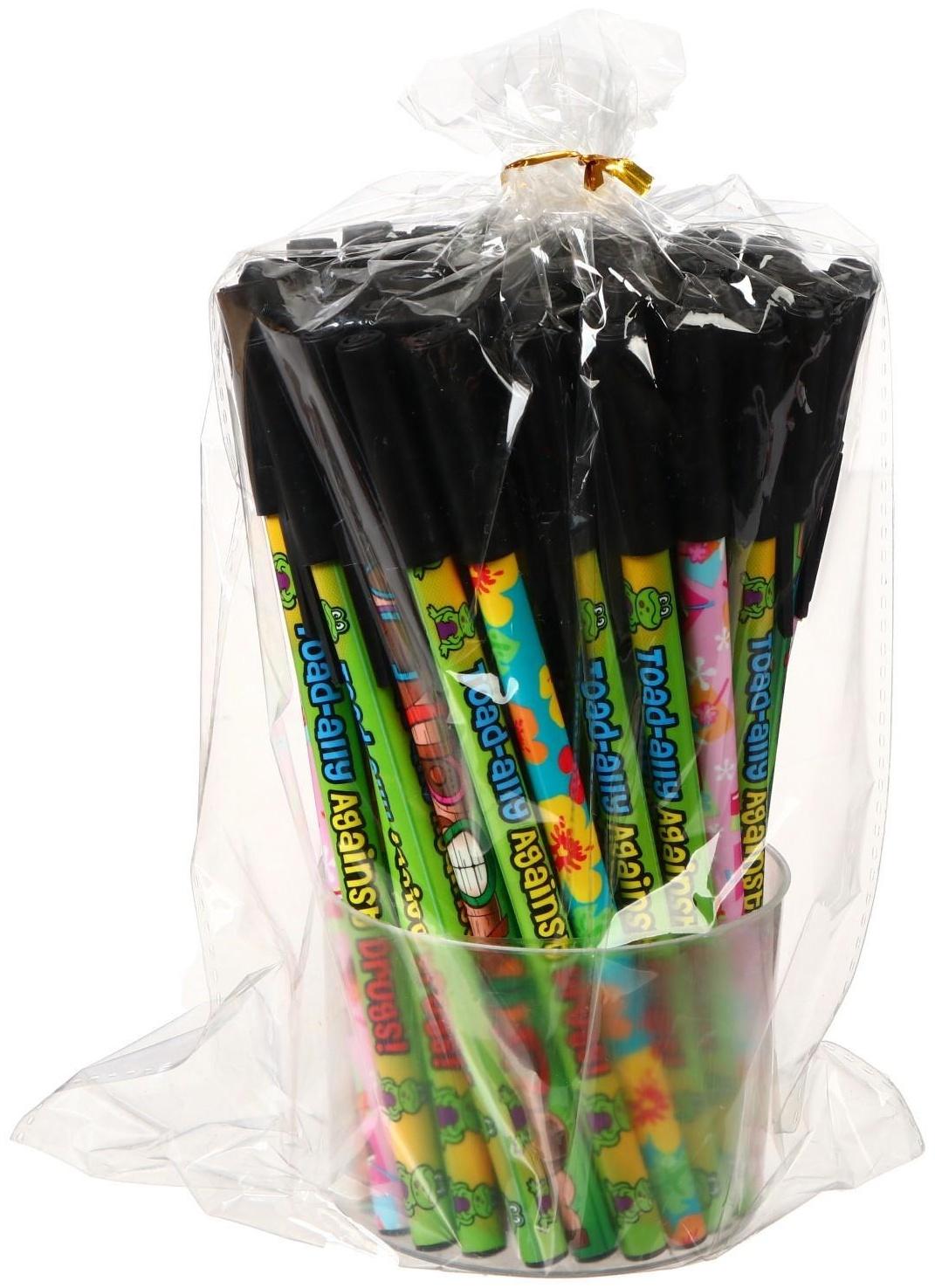 Ручка шариковая Calligrata, 0.5 мм, стержень синий, с рисунком, МИКС