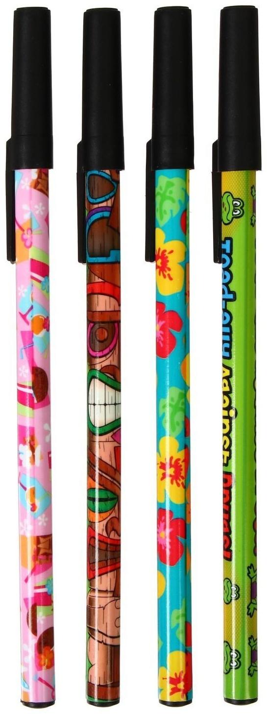 Ручка шариковая Calligrata, 0.5 мм, стержень синий, с рисунком, МИКС