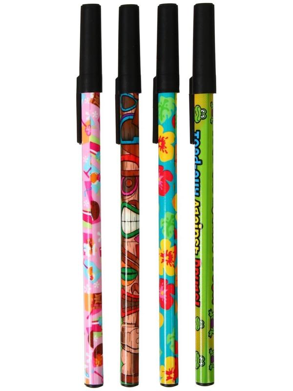 Ручка шариковая Calligrata, 0.5 мм, стержень синий, с рисунком, МИКС