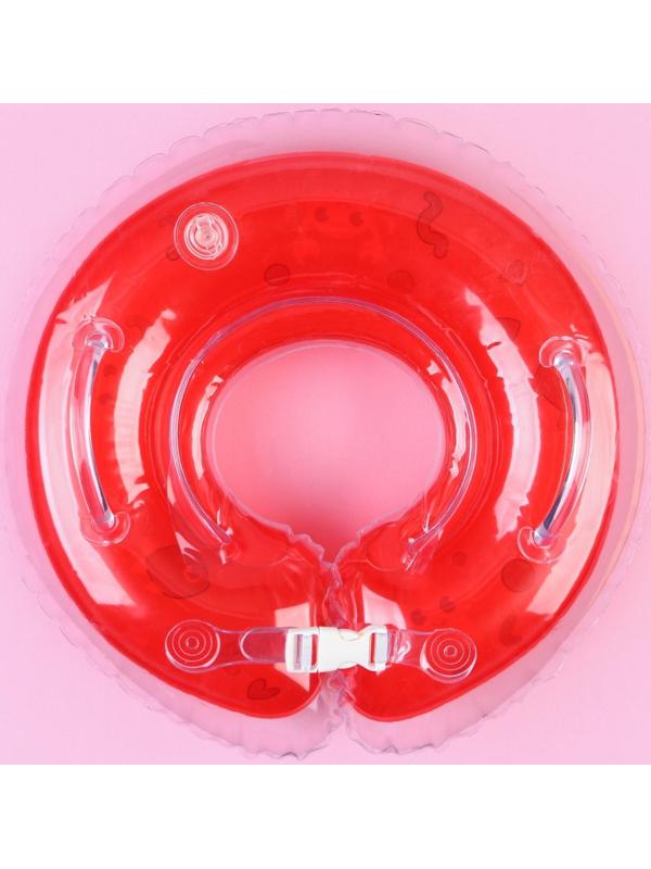 Круг детский на шею, для купания, «Давай купаться», с погремушками, от 1 мес.