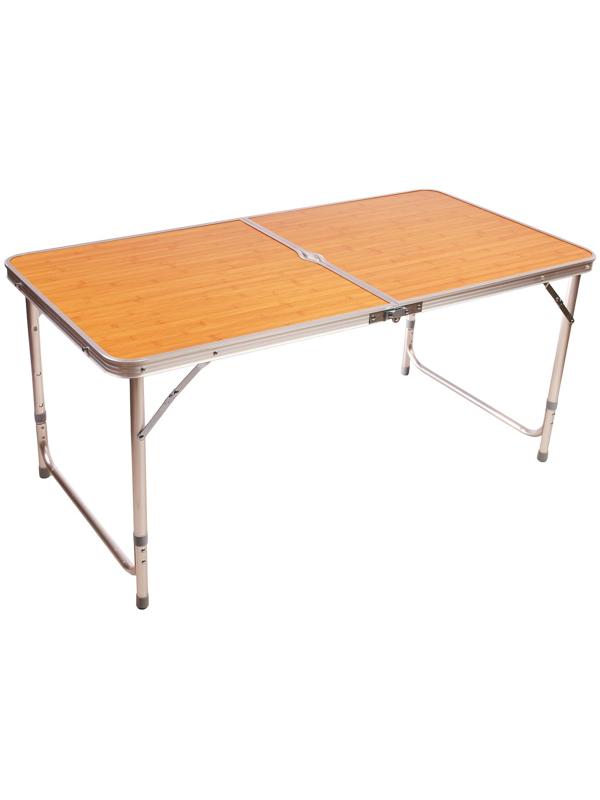 Стол туристический, складной, р. 120 х 60 х 70 см, цвет под дерево