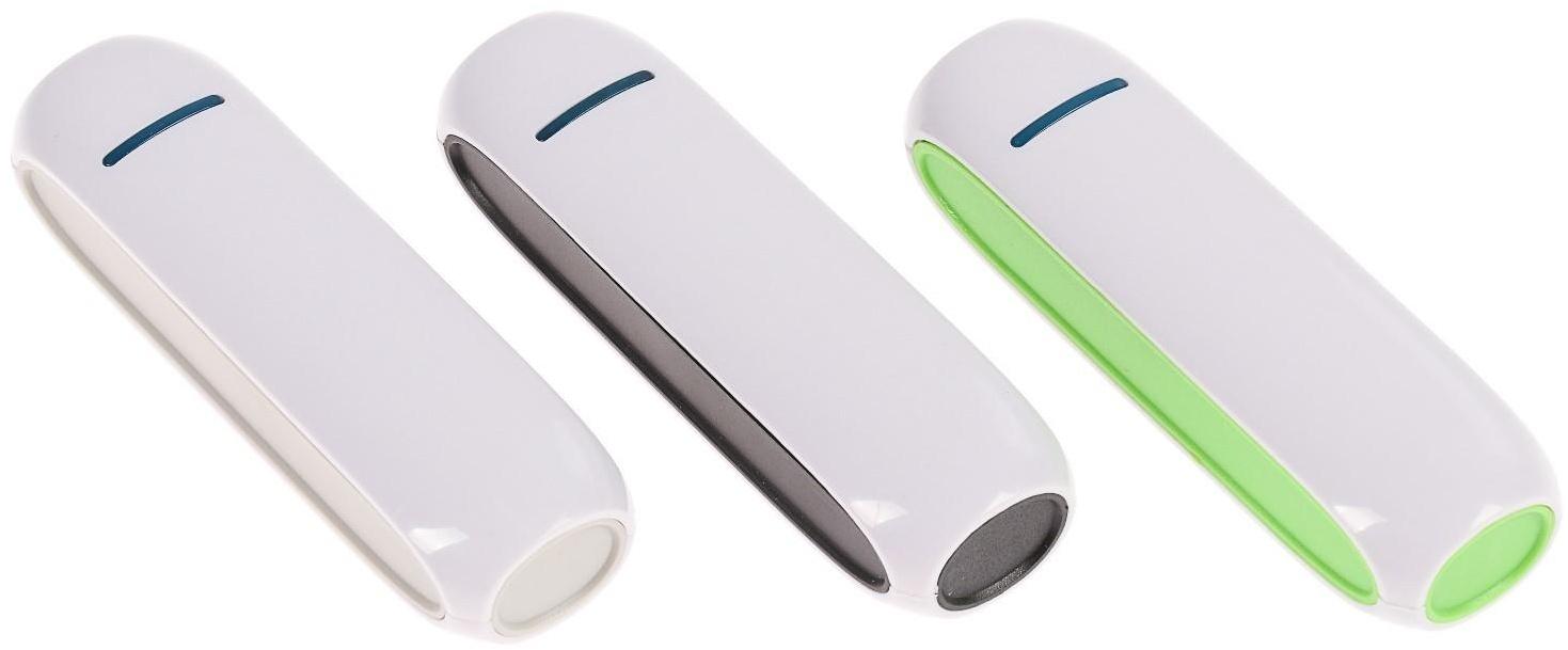 Внешний аккумулятор LuazON PB-07, 2200 мАч, USB, 1 А, провод в комплекте, МИКС