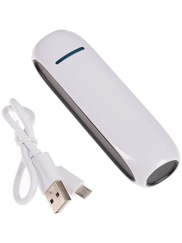 Внешний аккумулятор LuazON PB-07, 2200 мАч, USB, 1 А, провод в комплекте, МИКС