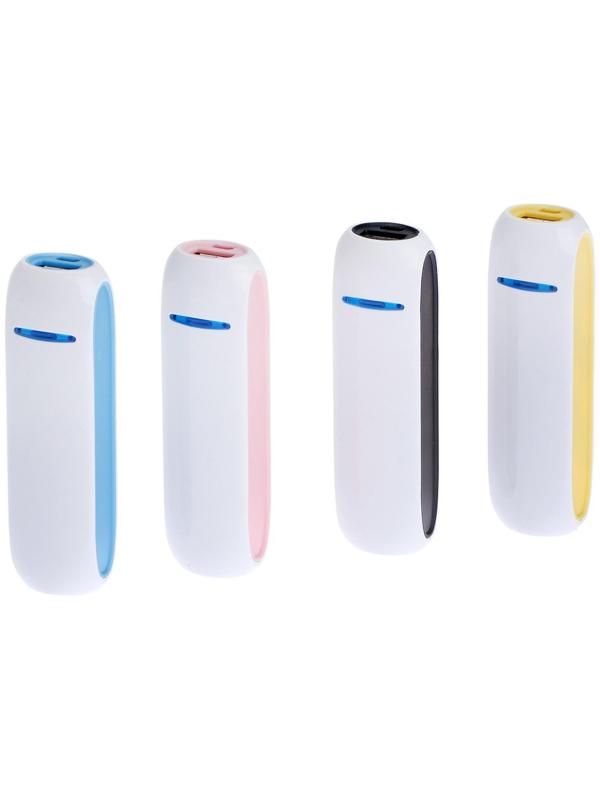 Внешний аккумулятор LuazON PB-07, 2200 мАч, USB, 1 А, провод в комплекте, МИКС