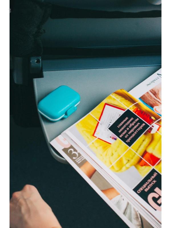 Таблетница, 3 секции, цвет МИКС