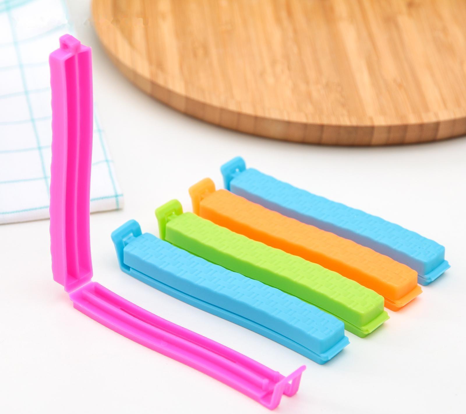 Набор зажимов для пакета, 11 см, 5 шт, цвет МИКС