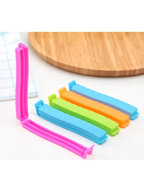 Набор зажимов для пакета, 11 см, 5 шт, цвет МИКС