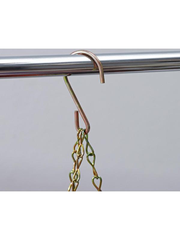 Кашпо пластиковое для цветов подвесное с дренажной сеткой «Веста», 2 л, цвет коричневый