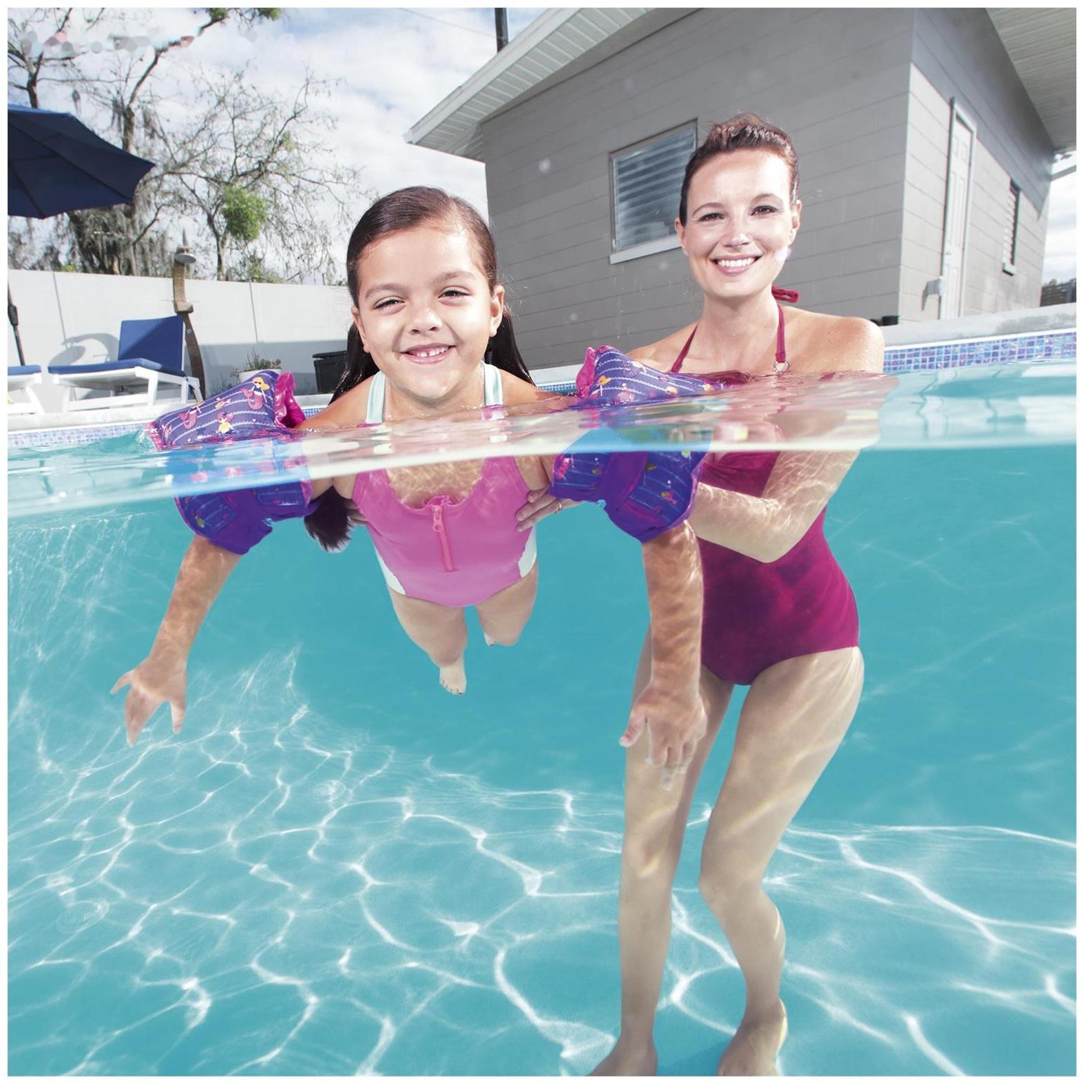 Нарукавники для плавания «Рыбки», 38 х 16,5 см, от 18-30 кг, от 3-6 лет, цвета МИКС, 32183 Bestway