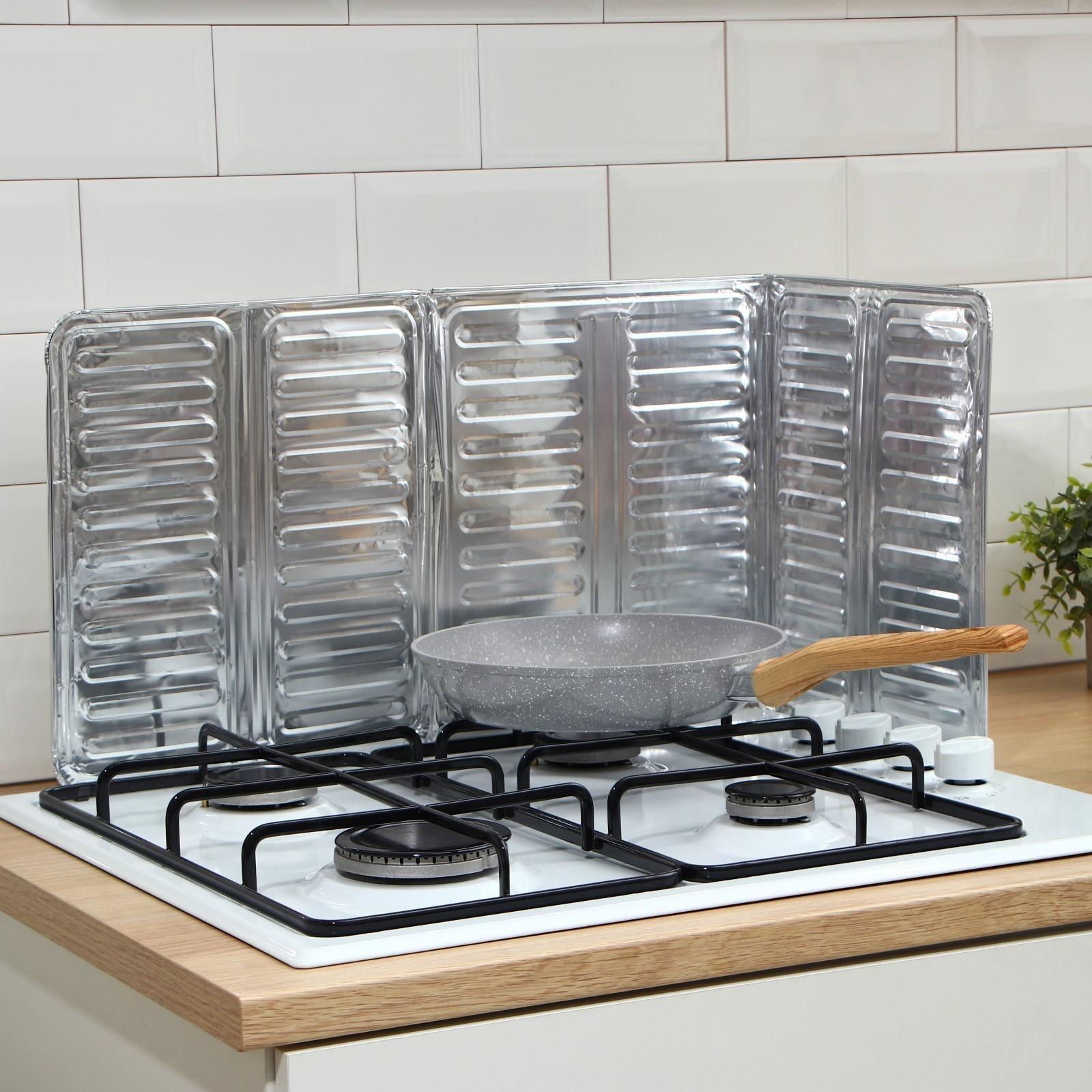 Защитное покрытие для установки на газовую плиту, 84×32,5 см