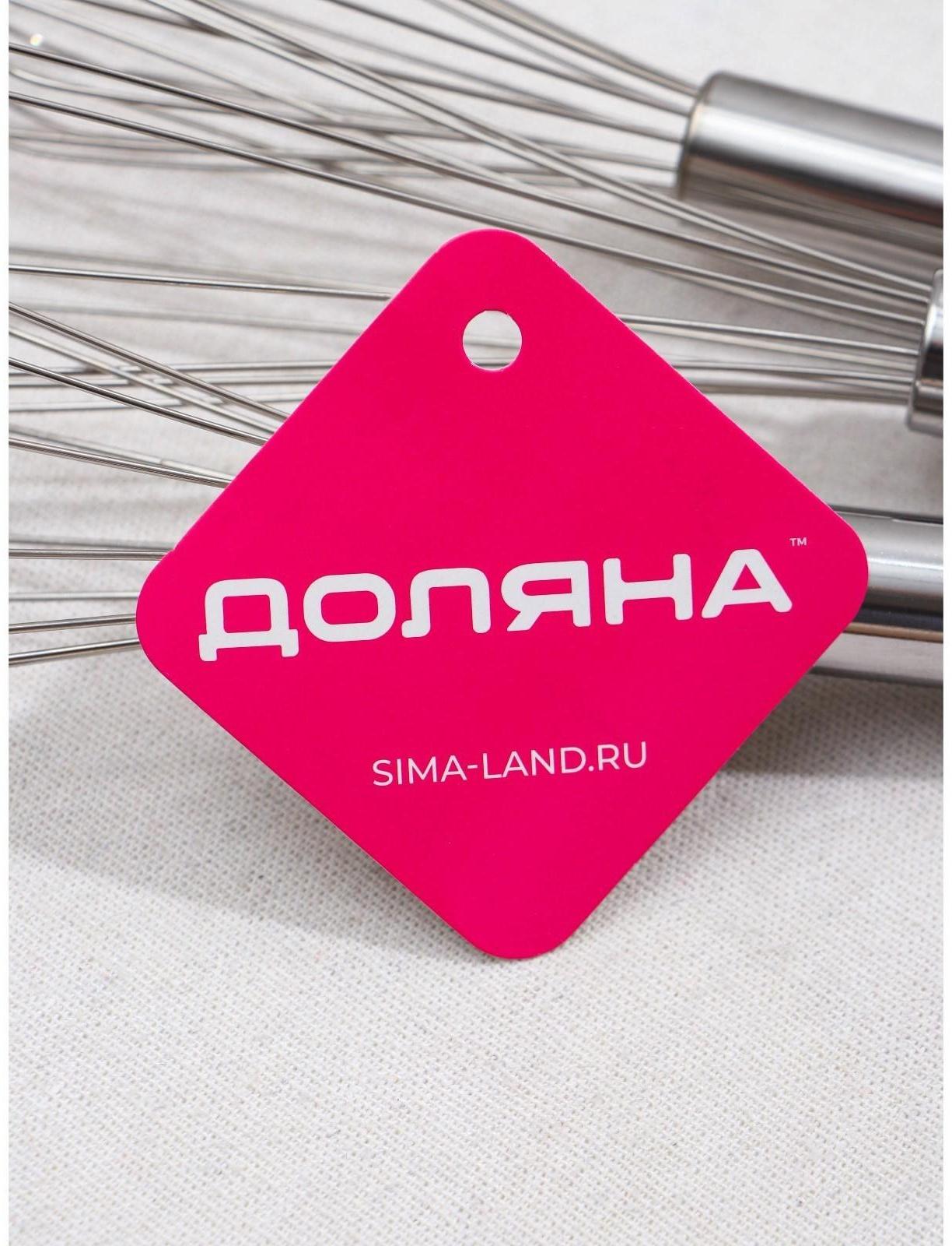 Набор венчиков для взбивания Доляна «Стандарт», 3 шт: 30 см, 25 см, 21 см