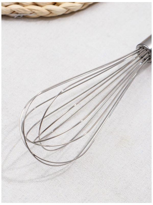 Набор венчиков для взбивания Доляна «Стандарт», 3 шт: 30 см, 25 см, 21 см