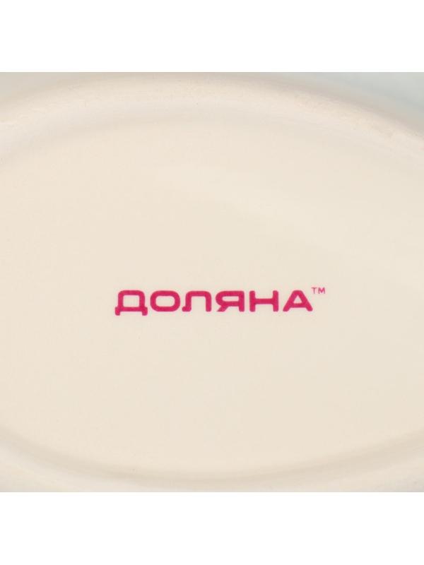 Подставка керамическая под ложку Доляна «Олива», 21,5×7,5 см