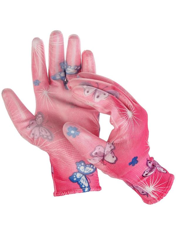 Перчатки нейлоновые, с ПВХ полуобливом, размер 10, цвет МИКС