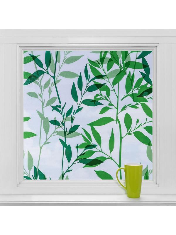 Витражная плёнка «Листья», 45×200 см