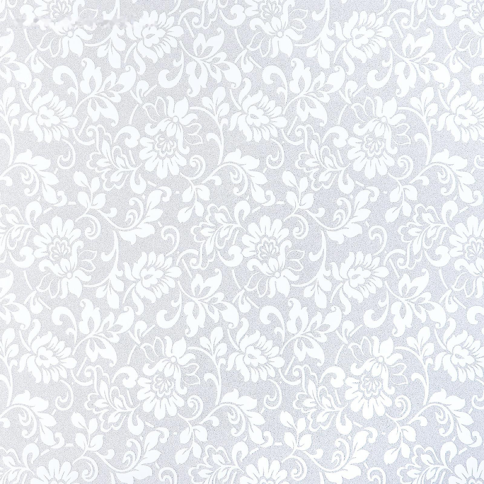 Витражная плёнка «Орнамент», 45×200 см, цвет белый