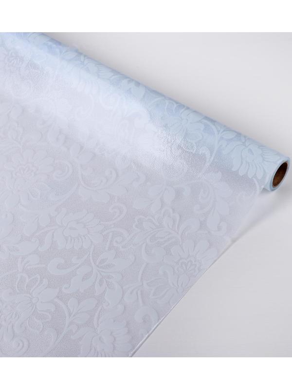 Витражная плёнка «Орнамент», 45×200 см, цвет белый