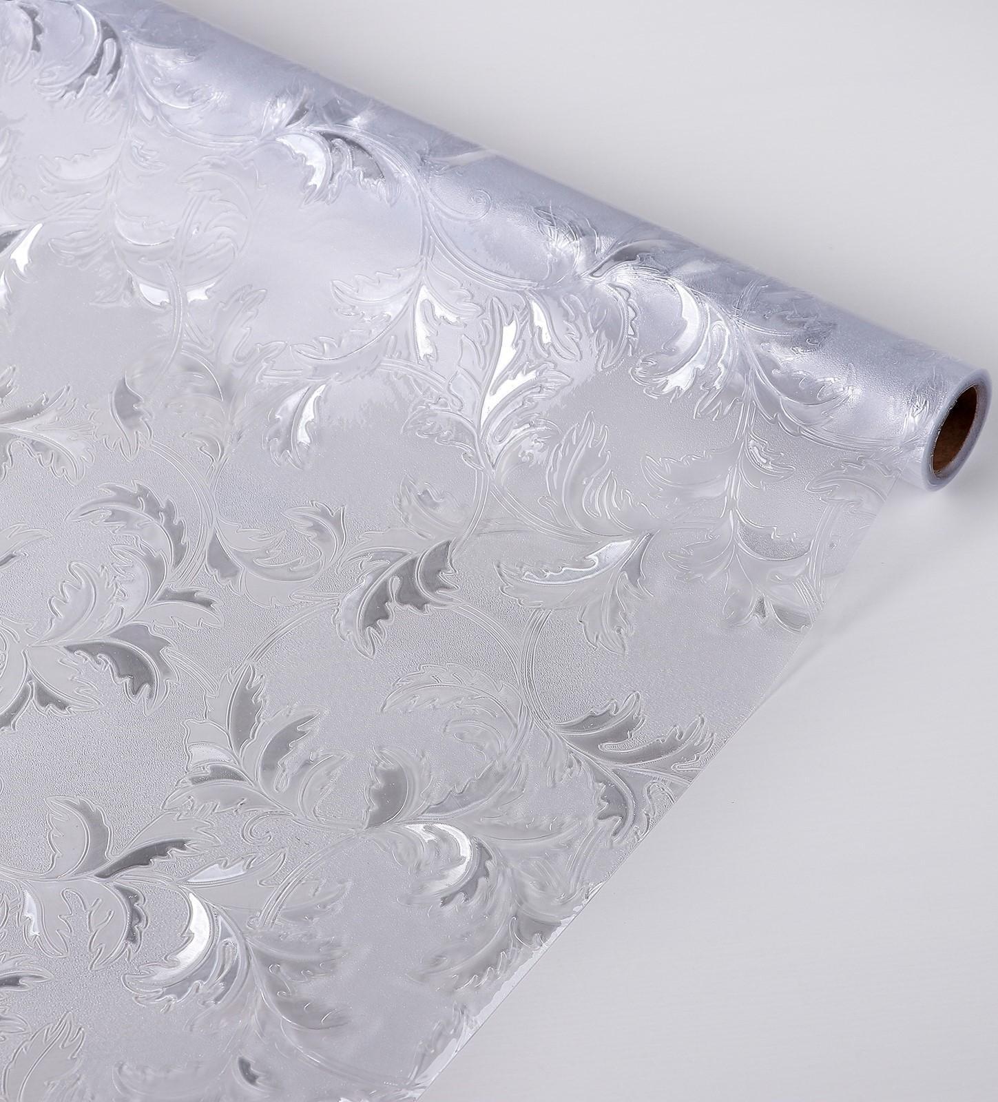 Витражная плёнка «Узоры», 45×200 см, цвет прозрачный