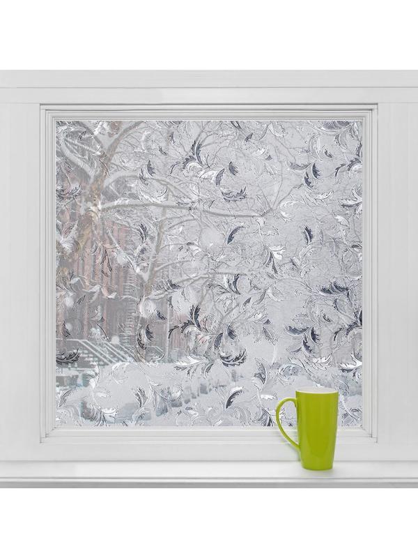 Витражная плёнка «Узоры», 45×200 см, цвет прозрачный