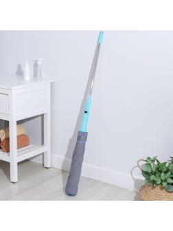 Швабра с отжимом Доляна, насадка из микрофибры, телескопическая окрашенная ручка 120 см, цвет МИКС